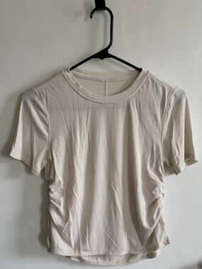 Lululemon side tie cinch ribbed tee